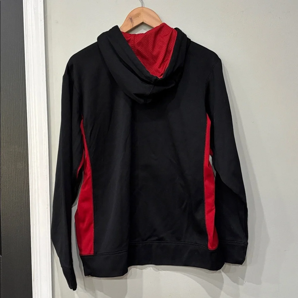 Nike Therma-FIT Black Red Pullover Fleece Hoodie Men’s M